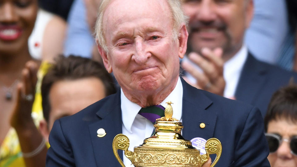 Rod Laver is celebrating the 50th anniversary of his 1969 calendar-year grand slam. Pic: Getty