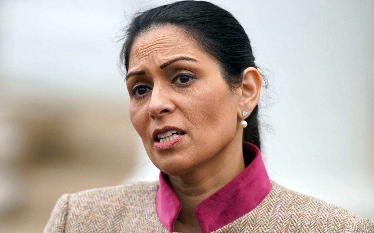 Priti Patel said the move would send a 'very strong message to any individual that thinks it is ok to support an organisation like Hamas' - Steve Parsons/PA