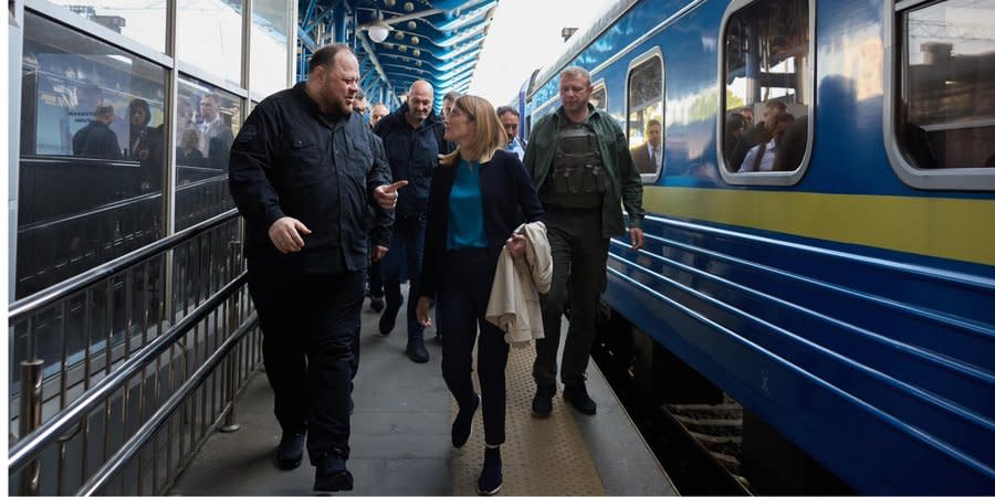 Roberta Metsola arrived in Kyiv