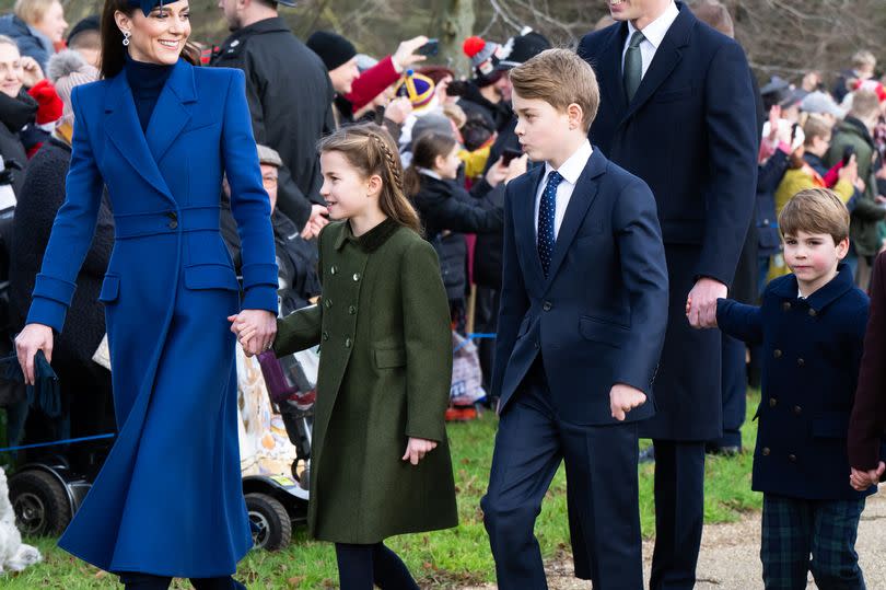 The Wales family can be seen on Christmas Day at Sandringham in 2023