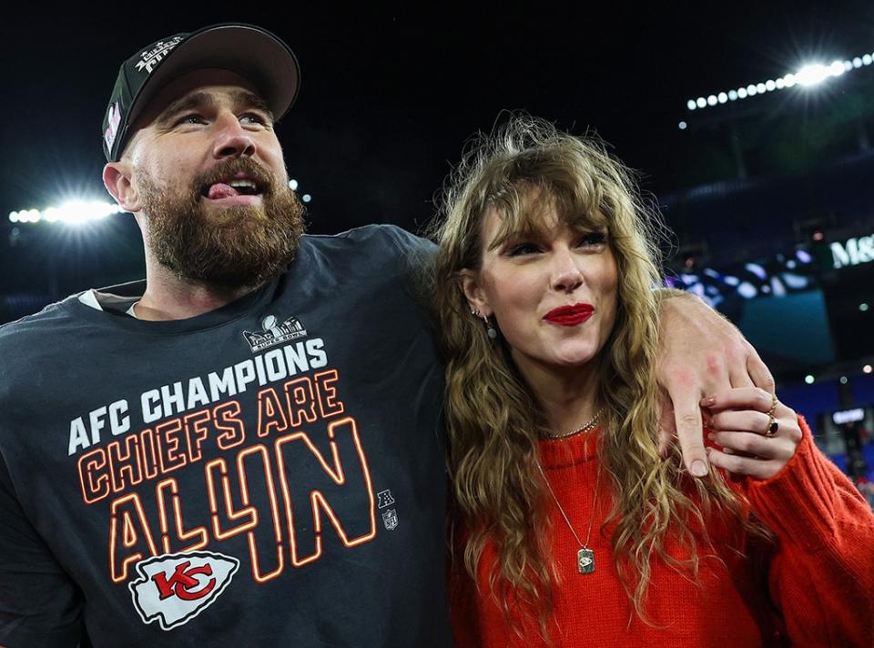 <p>Taylor Swift and Travis Kelce Take a Drive in a Literal Getaway Car</p>