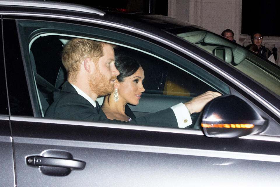 The Duke and Duchess of Sussex arrive (PA)