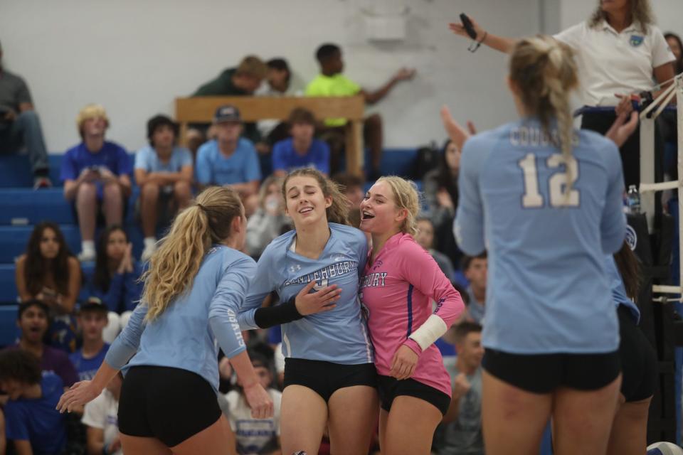 Canterbury plays First Baptist Academy in the Class 3A-District 12 Volleyball Championship on Thursday, Oct. 20, 2022, at The Canterbury School in Fort Myers.