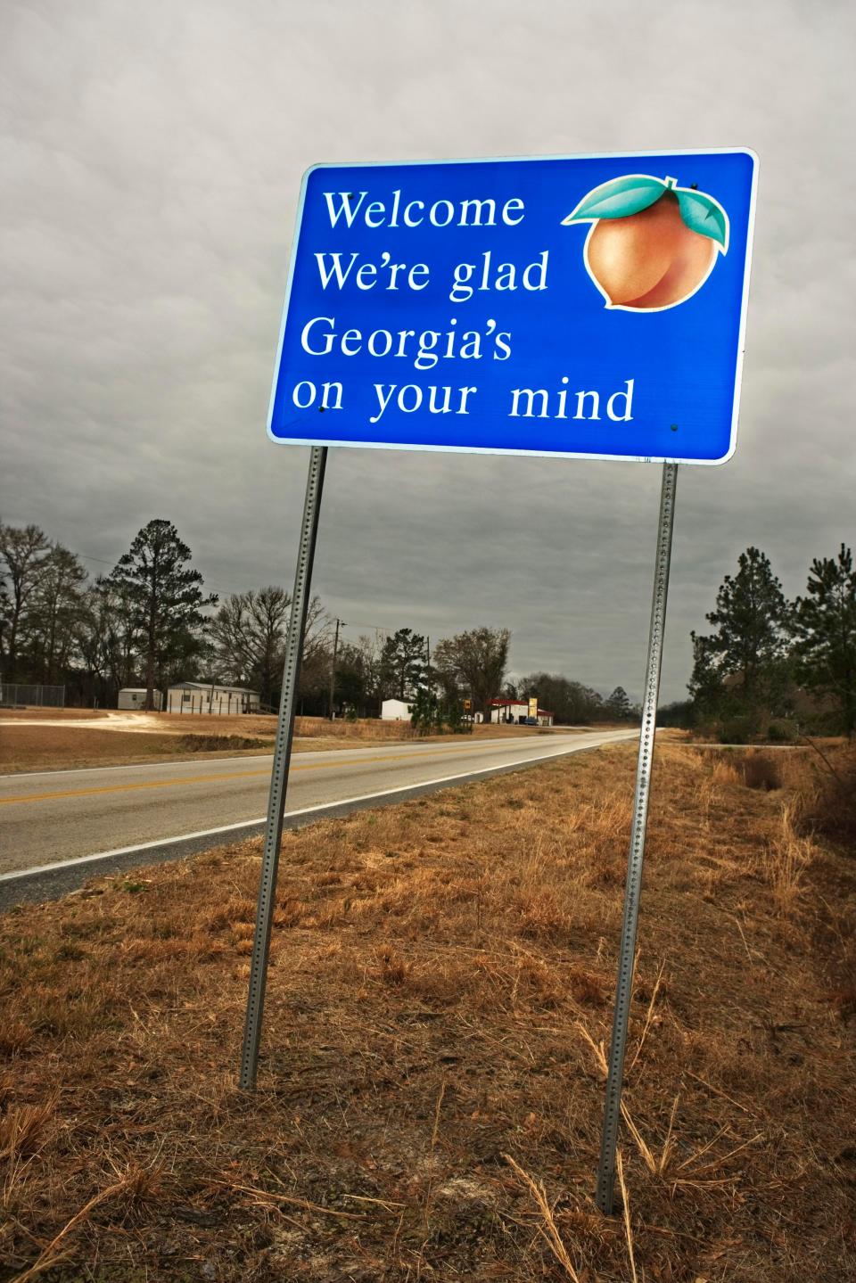 Georgia state welcome sign.