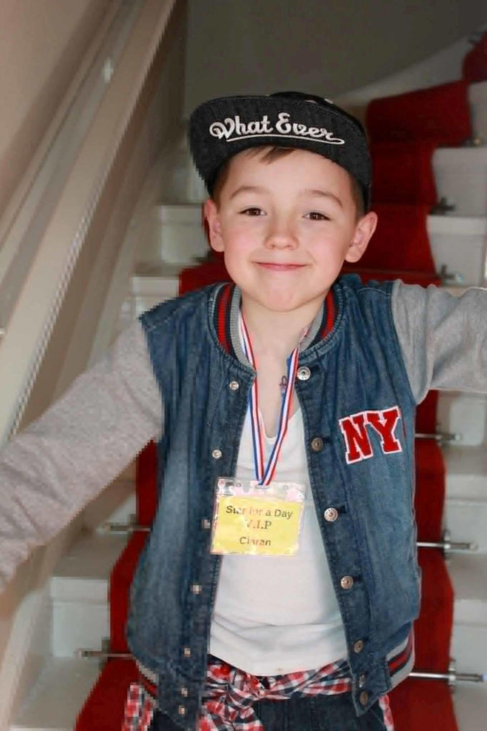 Ciaran was killed while playing with friends in Craigton Cemetery in Glasgow in May 2015 (SWNS)