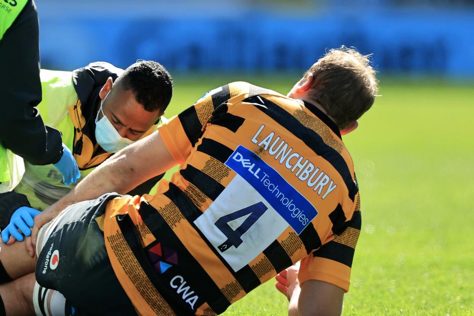 <p>Wasps lock Joe Launchbury suffered a knee injury against Bath</p> (Getty Images)