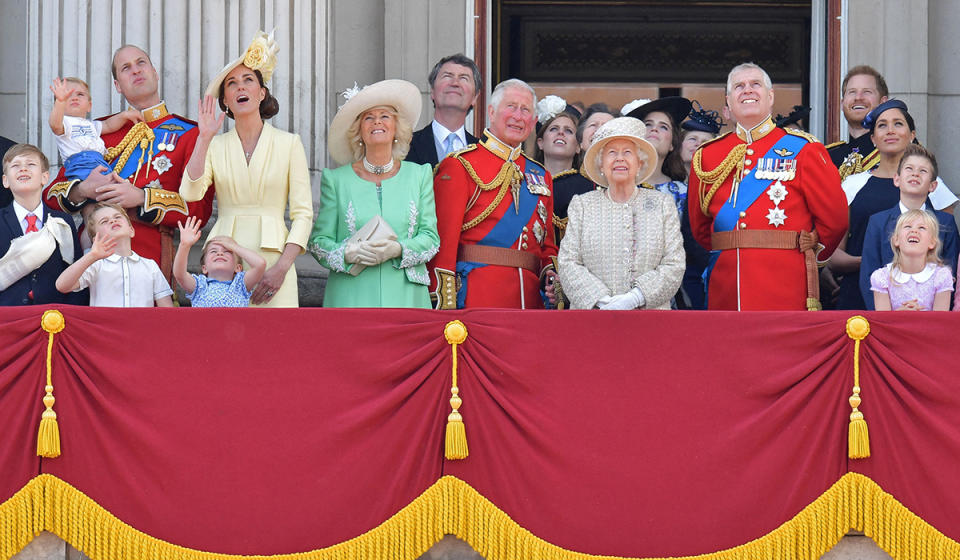 The royal family on the Buckingham Palace balcony