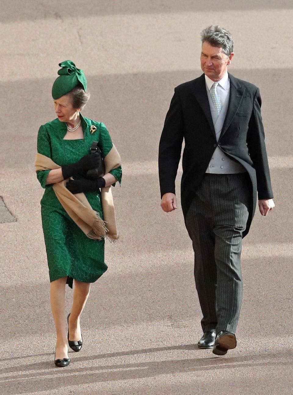 The Princess Royal and Timothy Laurence arrive for the wedding of Princess Eugenie (PA) (PA Archive)