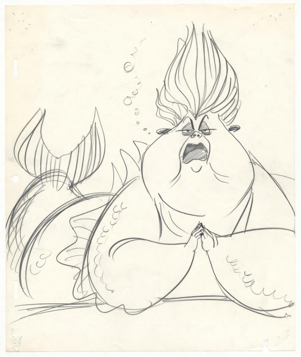 john musker ursula concept art little mermaid