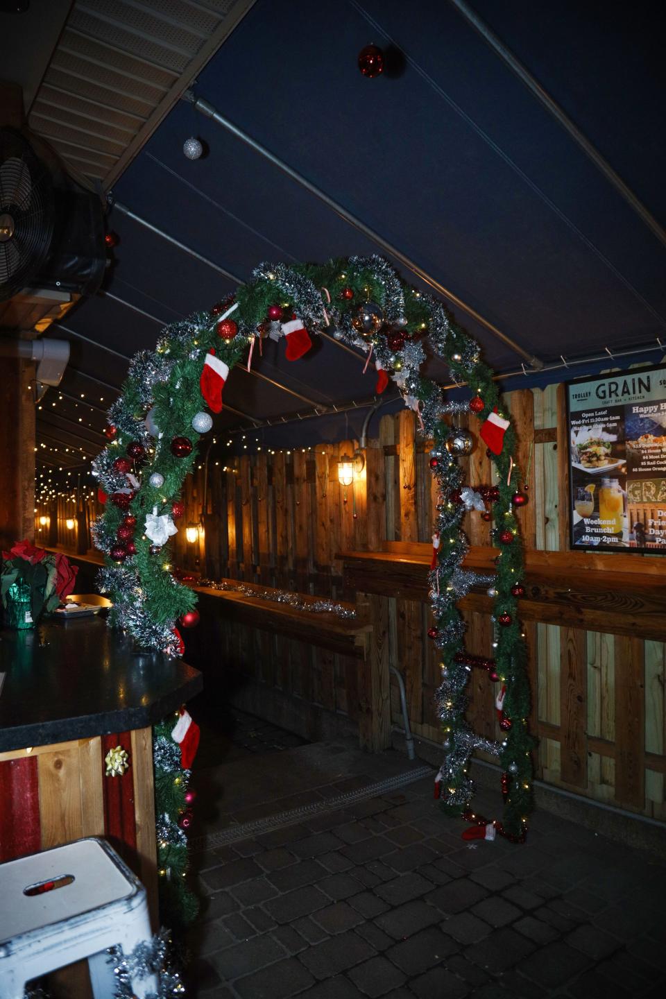 Grain Craft Bar + Kitchen in Wilmington's Trolley Square is a pop up holiday bar.