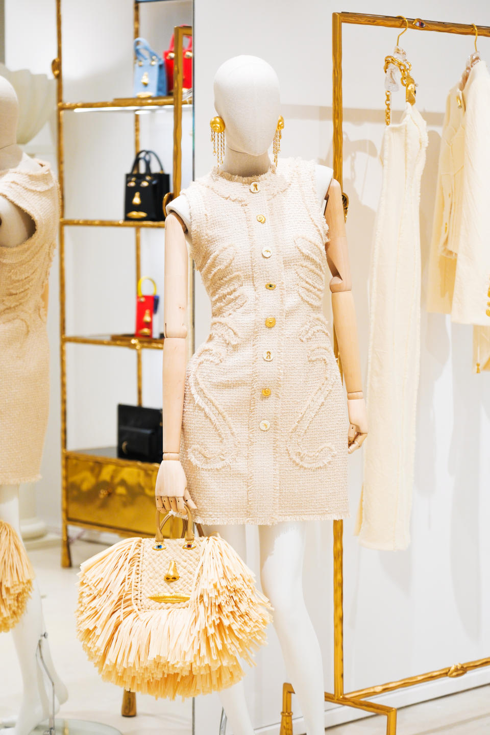 A look on display at Schiaparelli's temporary boutique at the Hôtel de Paris Monte-Carlo