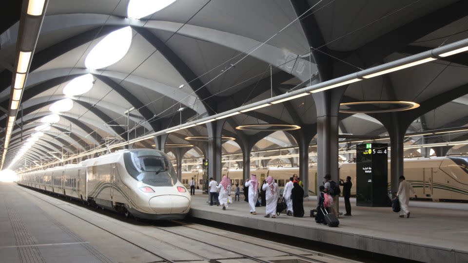Saudi Arabia's Haramain trains are modified to cope with desert heat. - Bandar Aldandani/AFP/Getty Images