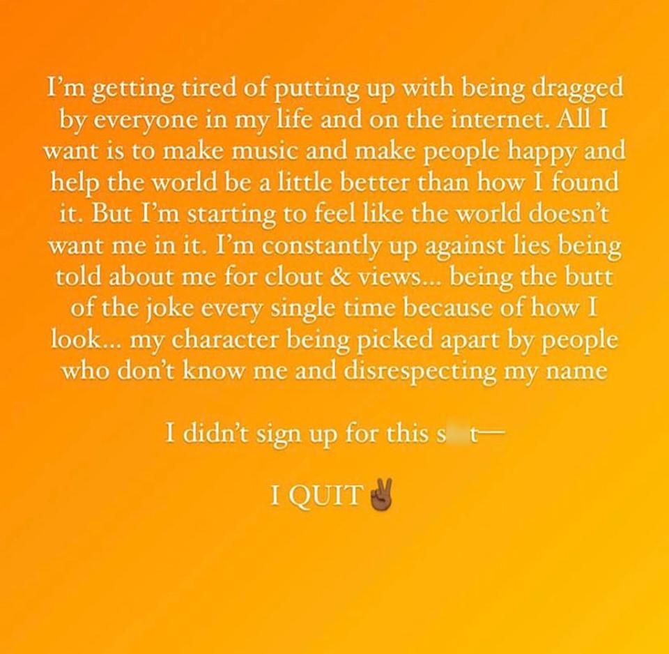 Lizzo posted this message on Friday.