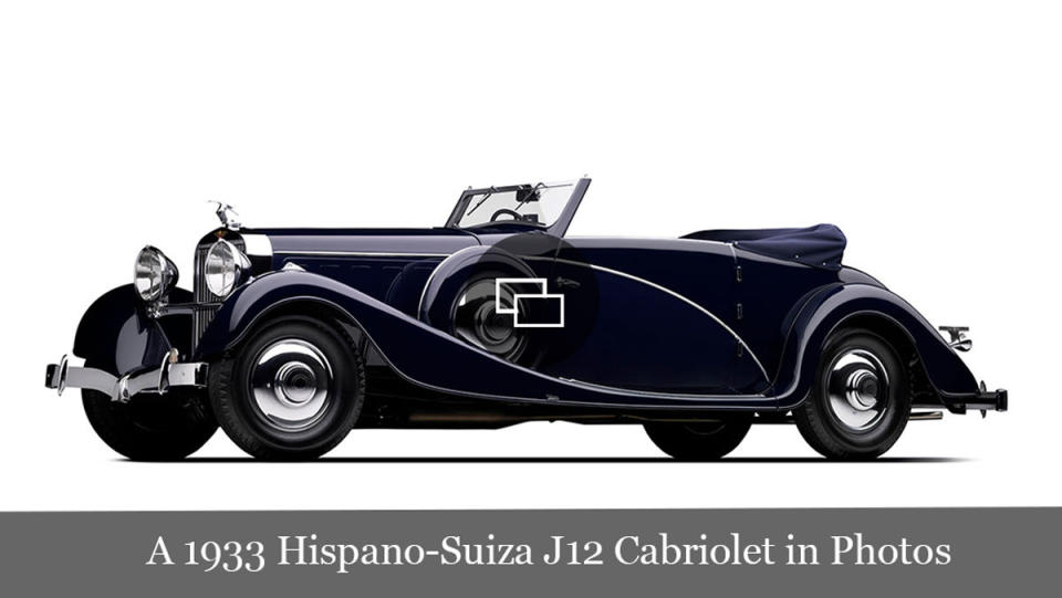 The Mullin Collection’s 1933 Hispano-Suiza J12 Cabriolet.