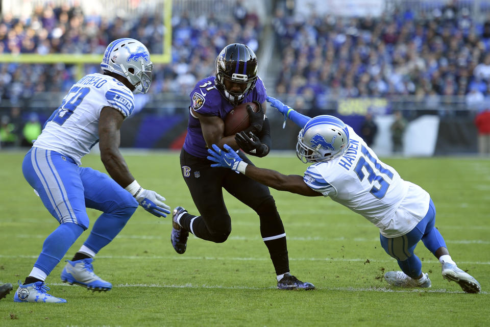 The Lions was severely outmanned on defense agains the Ravens, but that was mostly their own doing. (AP Photo)