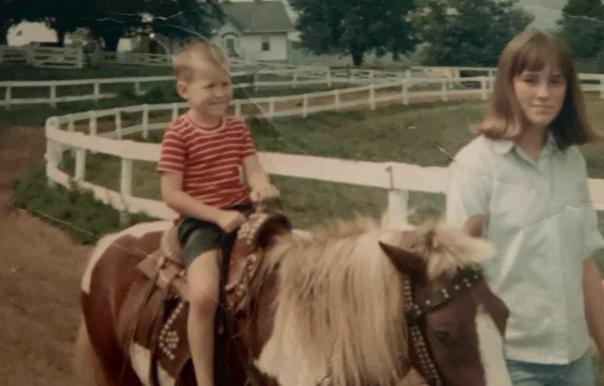 The author with his big sister in 1965, several years before his sister came out as transgender (Photo: Courtesy of Keith Hoffman)