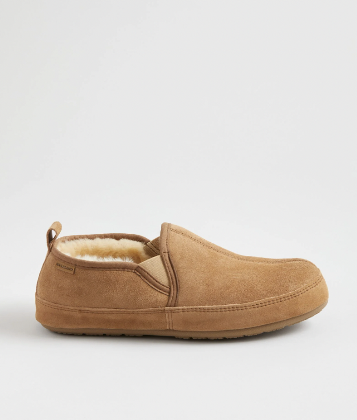 <p><a href="https://go.redirectingat.com?id=74968X1596630&url=https%3A%2F%2Fwww.overland.com%2Fproducts%2Fmens-owen-australian-merino-sheepskin-slippers-53103%3Fcl%3Dchst&sref=https%3A%2F%2Fwww.esquire.com%2Flifestyle%2Fg27479220%2Fbest-fathers-day-gifts-from-sons%2F" rel="nofollow noopener" target="_blank" data-ylk="slk:Shop Now;elm:context_link;itc:0;sec:content-canvas" class="link rapid-noclick-resp">Shop Now</a></p><p>Owen Sheepskin Slippers</p><p>Overland</p><p>$119.00</p>