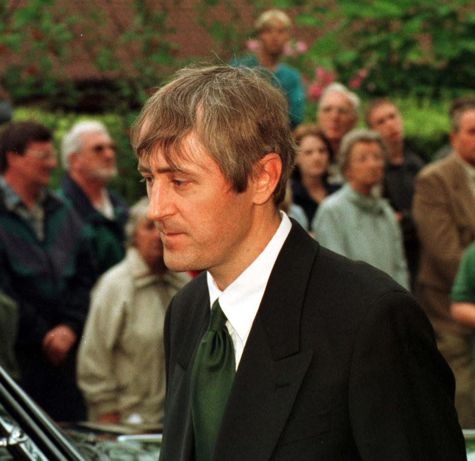 Former "Only Fools and Horses" star Nicholas Lyndhurst ('Rodney') attends the funeral of Buster Merryfield - known to millions as 'Uncle Albert' in the BBC1 comedy series - at Verwood in Dorset. (Photo by Barry Batchelor - PA Images/PA Images via Getty Images)