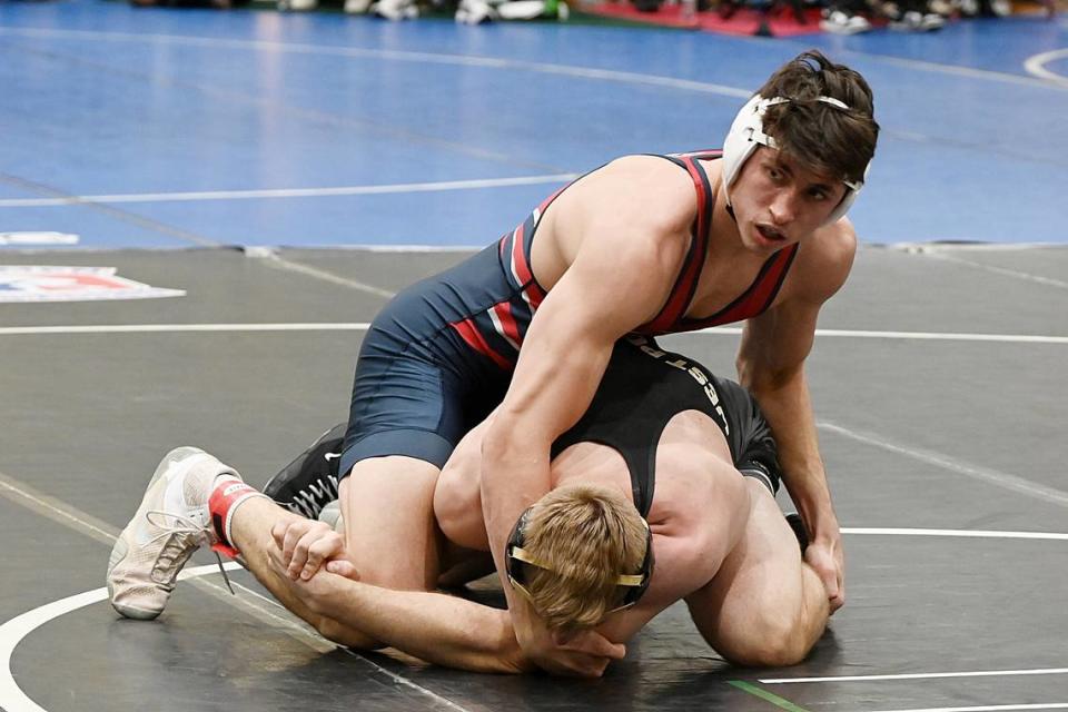 State College graduate Cole Urbas was one of four former Centre County wrestlers competing during the Journeymen Collegiate Classic on Sunday at Freedom High School in Bethlehem. Urbas along with brother Lance and Bellefonte graduate Jude Swisher compete for Penn.