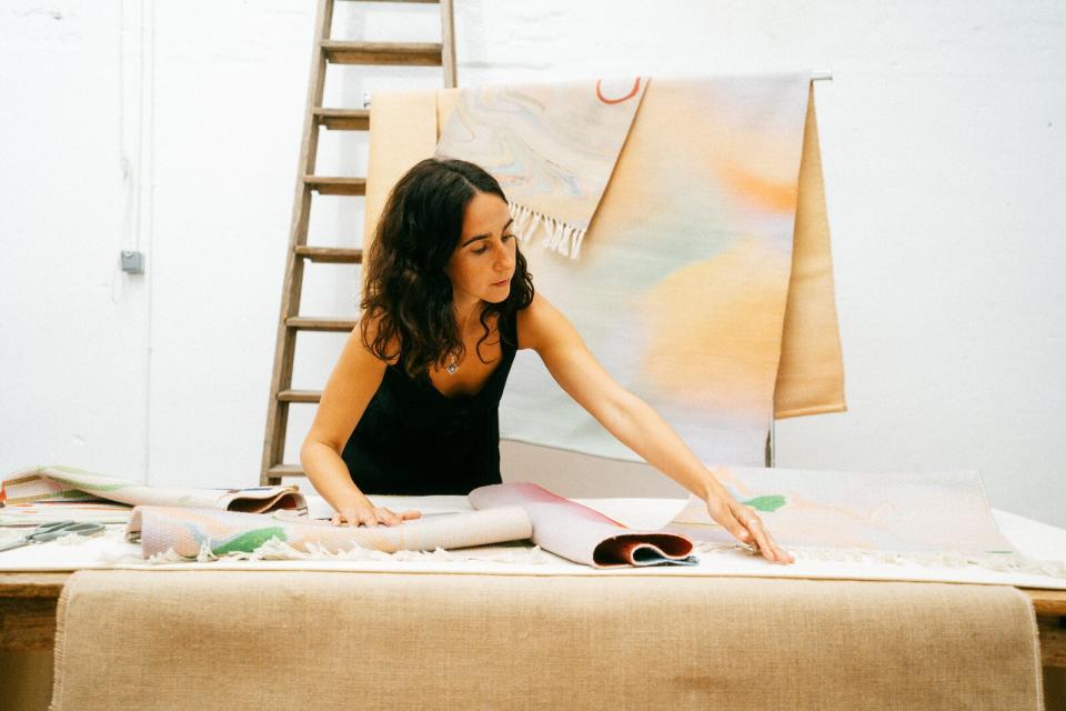 Haizea Nájera’s textiles are a direct line from her handmade gestures to your living room.