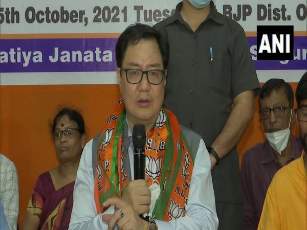 Union Minister for Law and Justice Kiren Rijiju (Photo/ANI)