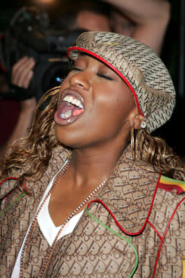 Missy Elliott at the New York premiere of Dreamworks' Shark Tale