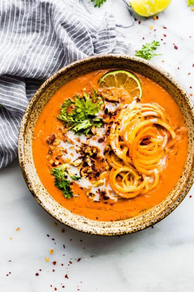 Thai Curried Carrot Ginger Soup - Cotter Crunch