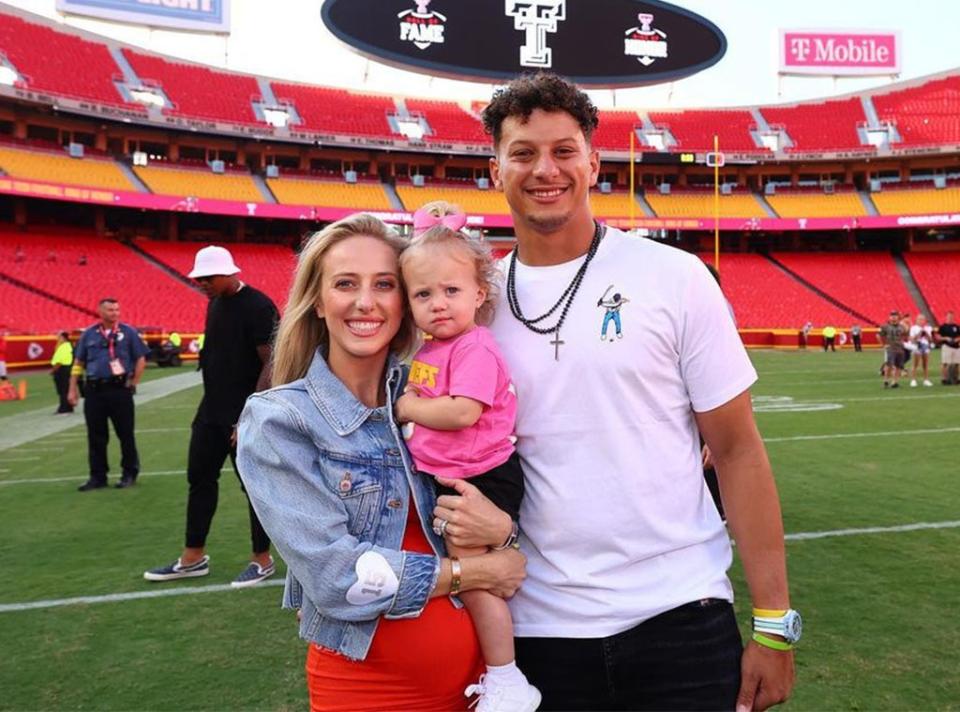 Patrick Mahomes, Brittany Mahomes, Daughter