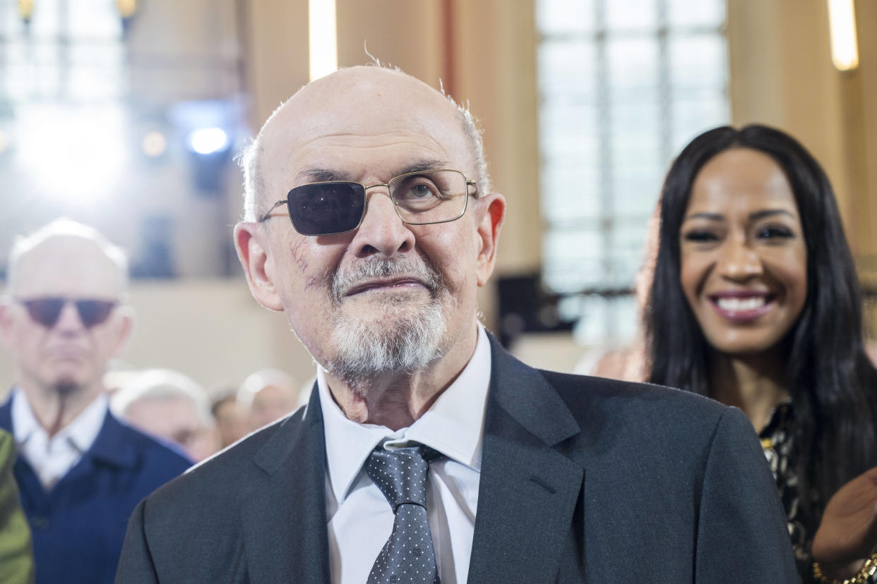 Salman Rushdie, ici au mois d’octobre 2023, à Francfort, en Allemagne.