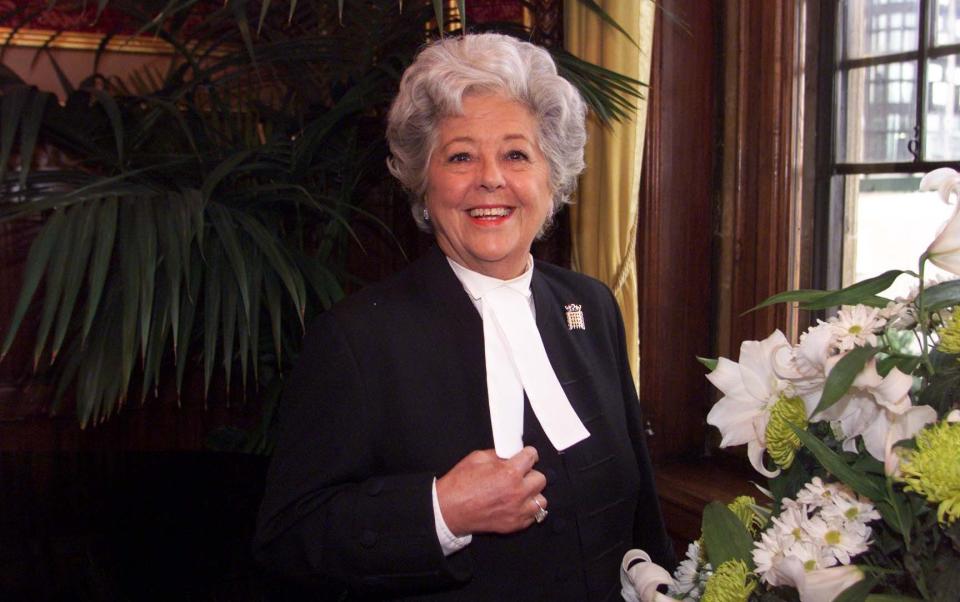 Baroness Boothroyd died on Feb 26 2023, at the age of 93