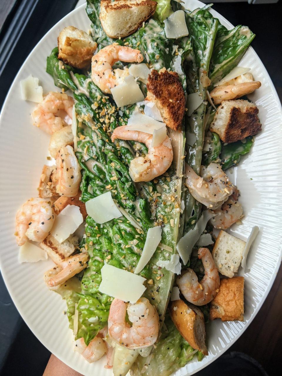 Bar Vetti now offers provisions like its cult-favorite housemade date and anchovy Caesar dressing and Everything Crunch. Paired with Romaine from Logan Street Market, it made a Bar Vetti at-home experience for Courier Journal food columnist Dana McMahan.