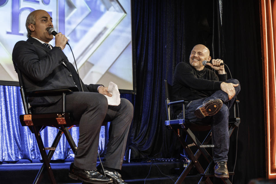 Adam Ray and Bill Burr on stage for 'Dr. Phil LIVE!'