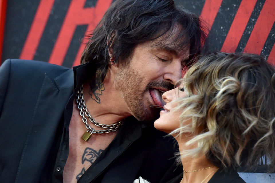 HOLLYWOOD, CALIFORNIA - MARCH 18: Tommy Lee and Brittany Furlan arrive at the premiere of Netflix's 'The Dirt' at ArcLight Hollywood on March 18, 2019 in Hollywood, California. (Photo by Axelle/Bauer-Griffin/FilmMagic)