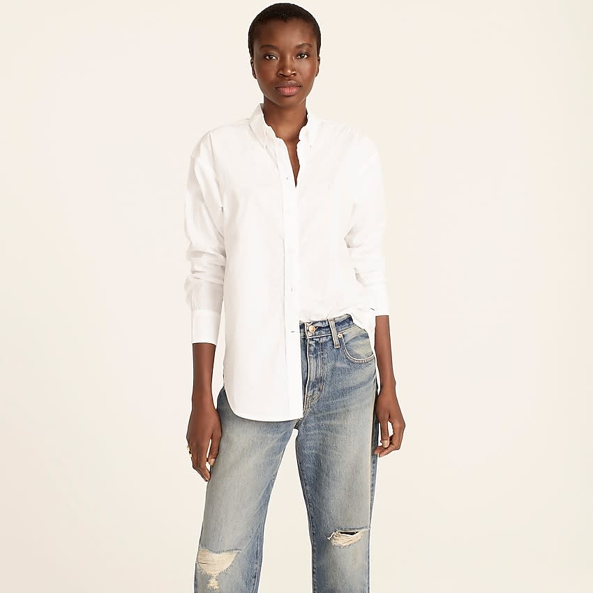 J. Crew Relaxed-fit Washed Cotton Poplin Shirt