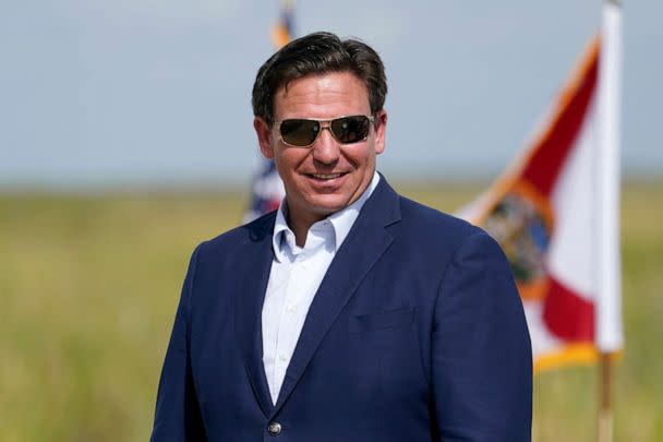 PHOTO: Florida Gov. Ron DeSantis attends a media event regarding the 2022 Florida Python Challenge, June 16, 2022, in Miami. (Lynne Sladky/AP,FILE)