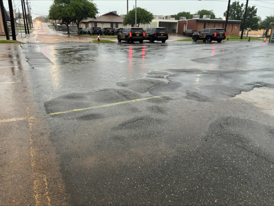 Rain in Nacogdoches near Banita Creek.