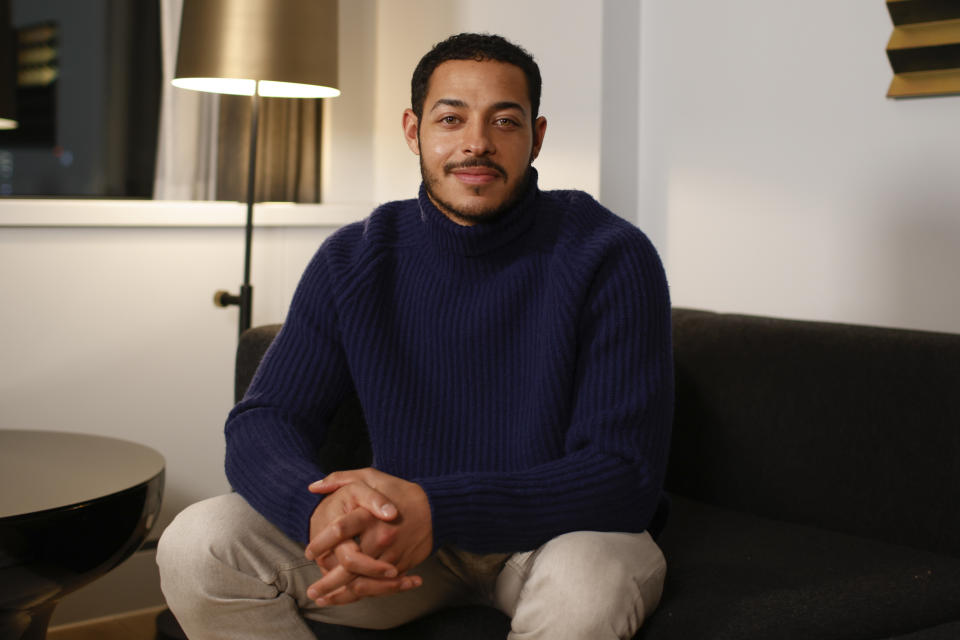 Daryl McCormack poses for a portrait on Sunday, Dec. 4, 2022 in London. McCormack has been named one of The Associated Press' Breakthrough Entertainers of 2022. (Photo by David Cliff/Invision/AP)