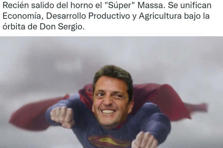 Los memes de la designación de Sergio Massa