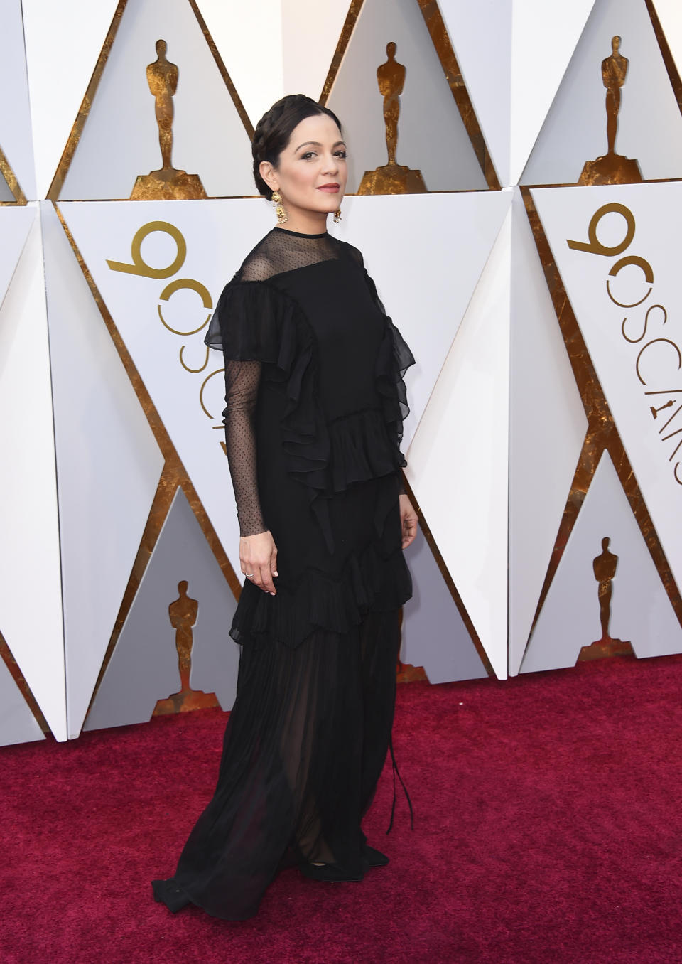 FILE - Natalia Lafourcade arrives at the Oscars on Sunday, March 4, 2018, in Los Angeles. Lafourcade turns 39 on Feb. 26. (Photo by Jordan Strauss/Invision/AP, File)