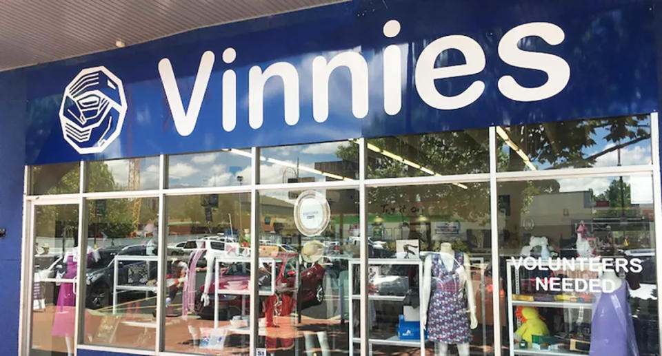 Front of Vinnies op-shop
