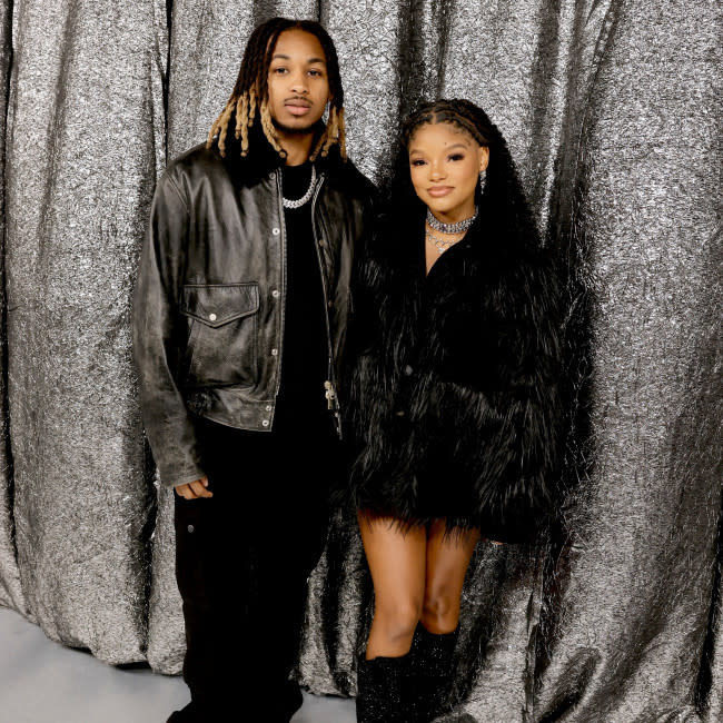 Halle Bailey con su novio el rapero DDG credit:Bang Showbiz