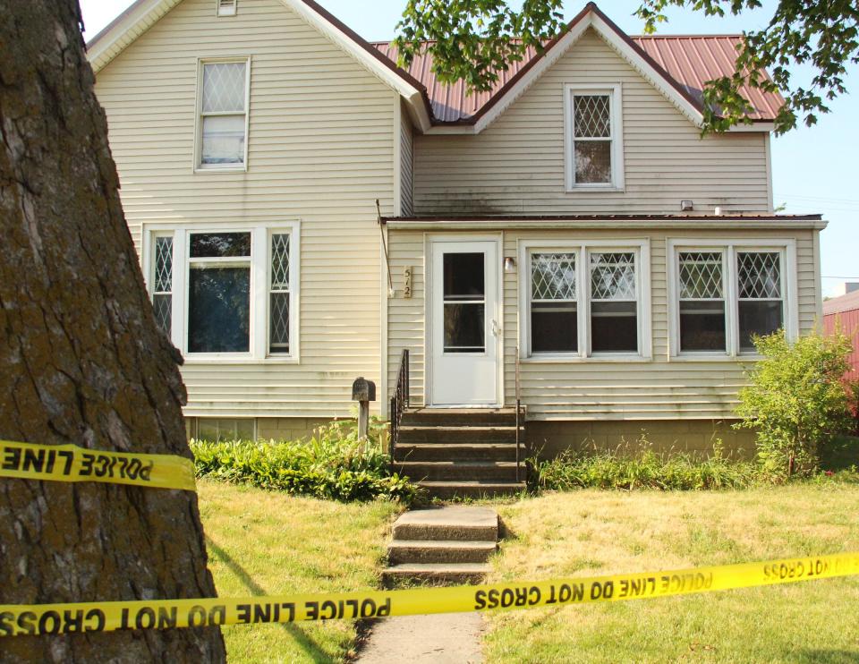 This residence in the 500 block of West Howard Street was the scene of an early-morning shooting incident on Wednesday, July 5. The victim, a 49-year-old female, was taken to OSF Saint James-John W. Albrecht Medical Center and then to OSF Saint Francis Medical Center in Peoria by LifeFlight.