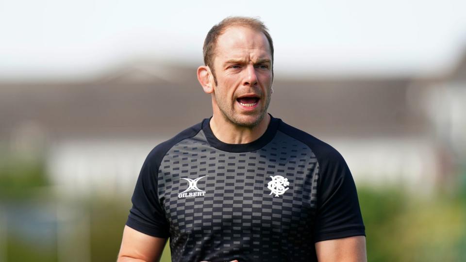 Wales and lions great Alun Wyn Jones during a Barbarians training session Credit: Alamy