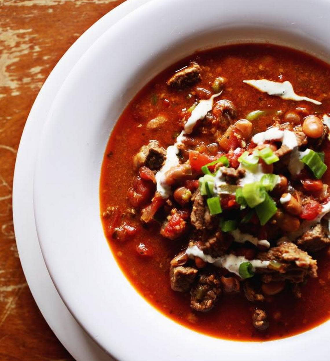 Try the beer chili: chef’s choice brew with anything from duck and pintos with Velveeta to local beef and white bean at The Wooden Nickel Pub in Hillsborough. The chili on Friday, Feb. 10th was made with slow-braised brisket soaked in Jade IPA from Foothills Brewing along with local chorizo, habaneros and pinto beans.