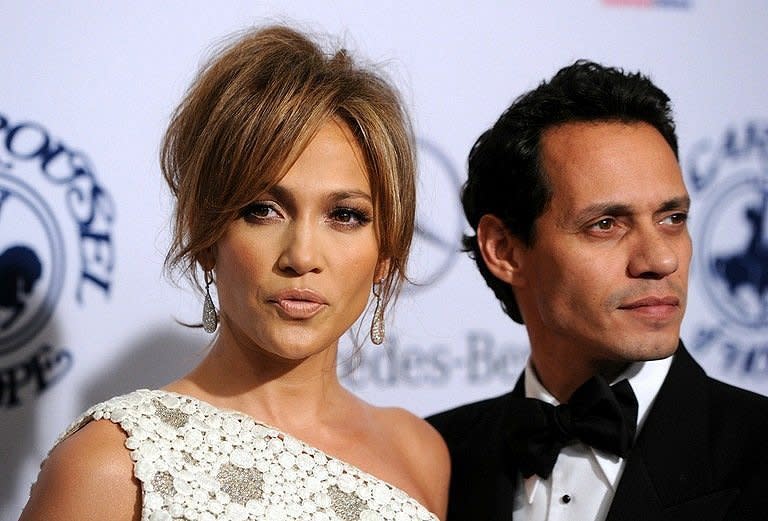 Singers Jennifer Lopez and Marc Anthony, pictured in Beverly Hills in 2010, will split with her husband Marc Anthony after seven years of marriage, the couple revealed to People magazine in a joint statement on Friday