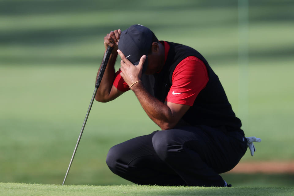 Tiger Woods had a rough Sunday. (Photo by Rob Carr/Getty Images)