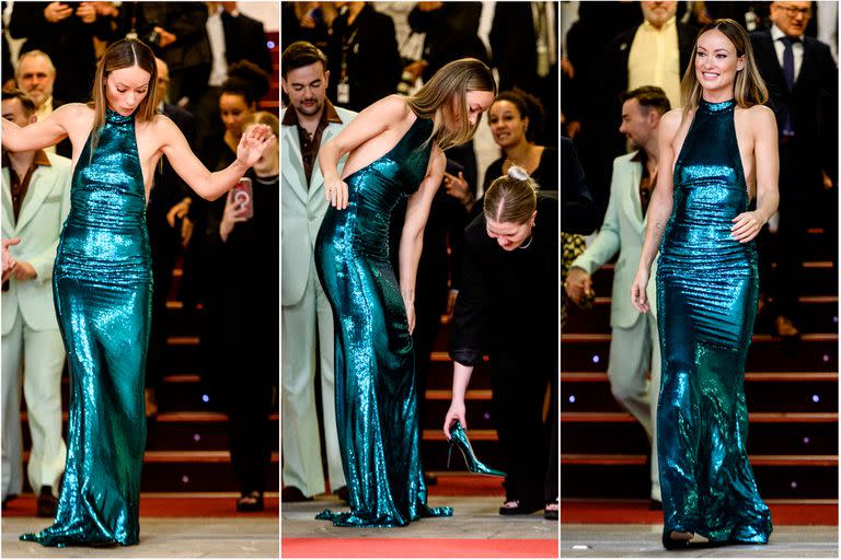 Olivia Wilde protagonizó un acalorado momento en su paso por la alfombra roja del Festival de Cine de San Sebastián