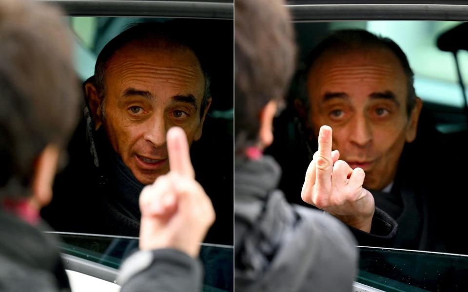 Eric Zemmour has been likened to Donald Trump for his populist politics and controversial statements - NICOLAS TUCAT 