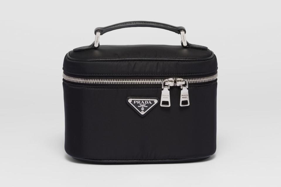 Prada’s Re-Nylon lunchbox case, made in collaboration with Black+Blum, sells for a whopping $1,990. Prada