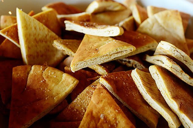 healthy snacks for kids salted pita wedges